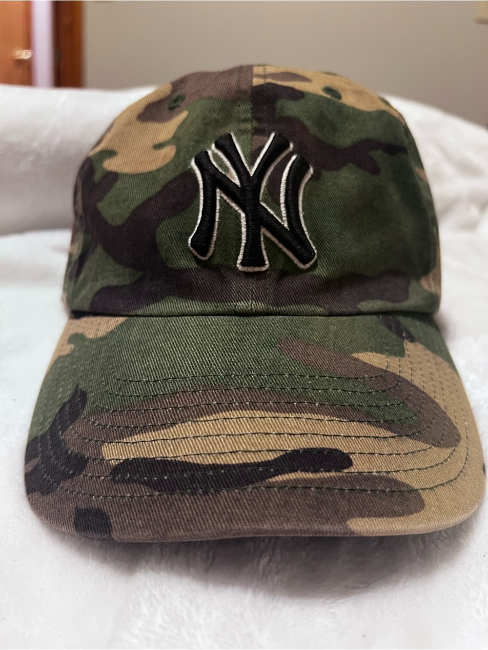 Vintage New York Yankees Camo Baseball Cap - Twins Enterprise MLB Adjustable- OS